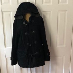 Parisian Black Peacoat